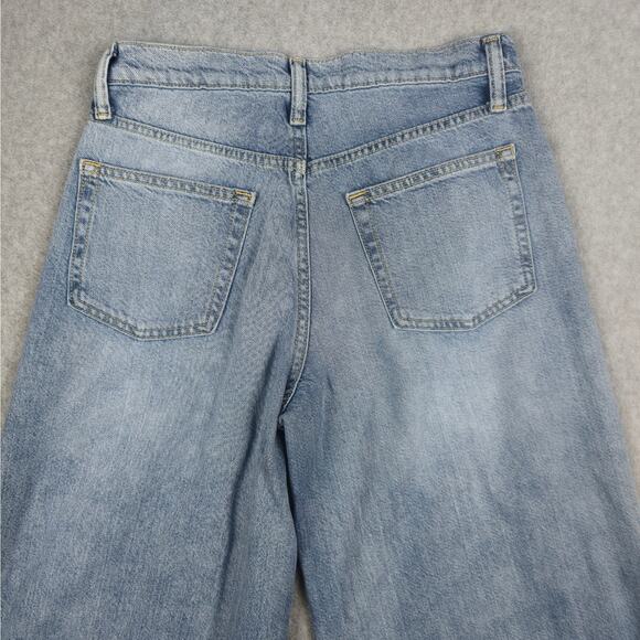 Gap Womens Size 27/4R Baggy Mid Rise Light Wash Jeans - Picture 5 of 16